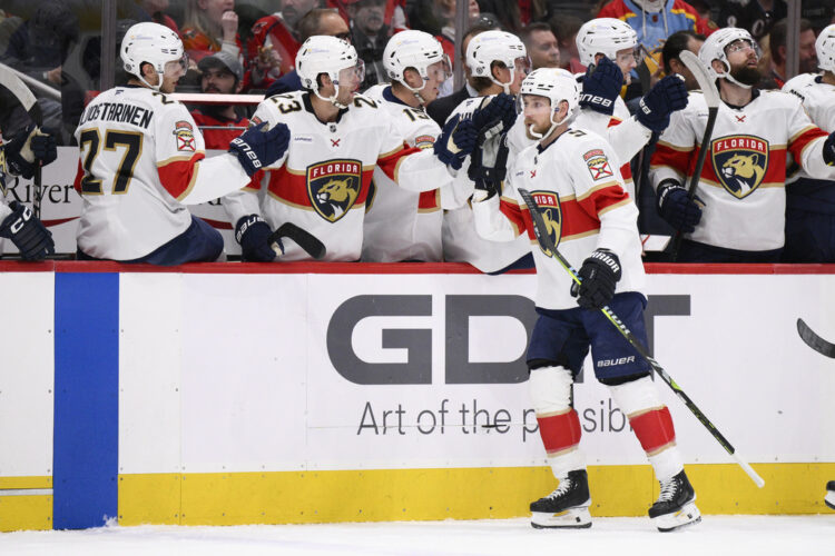 Defending champion Panthers keep winning even without Tkachuk, Ekblad and before Marchand debuts